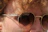 Close-up of a man wearing Vetroluce sunglasses, highlighting the fine Italian craftsmanship.