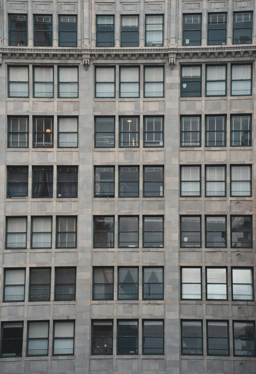 a very tall building with lots of windows