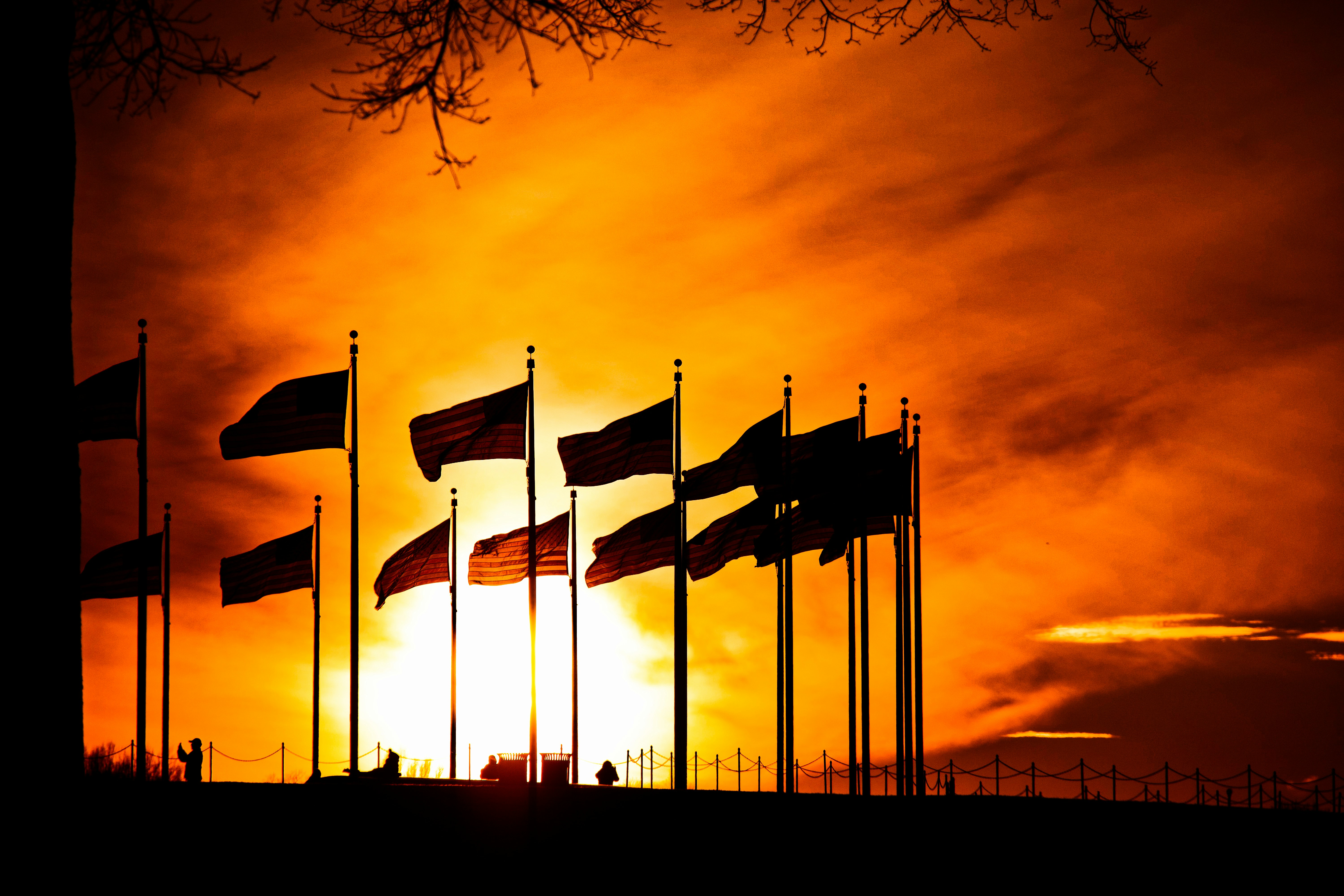 Sunrise flags