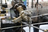a close up of a machine that is working
