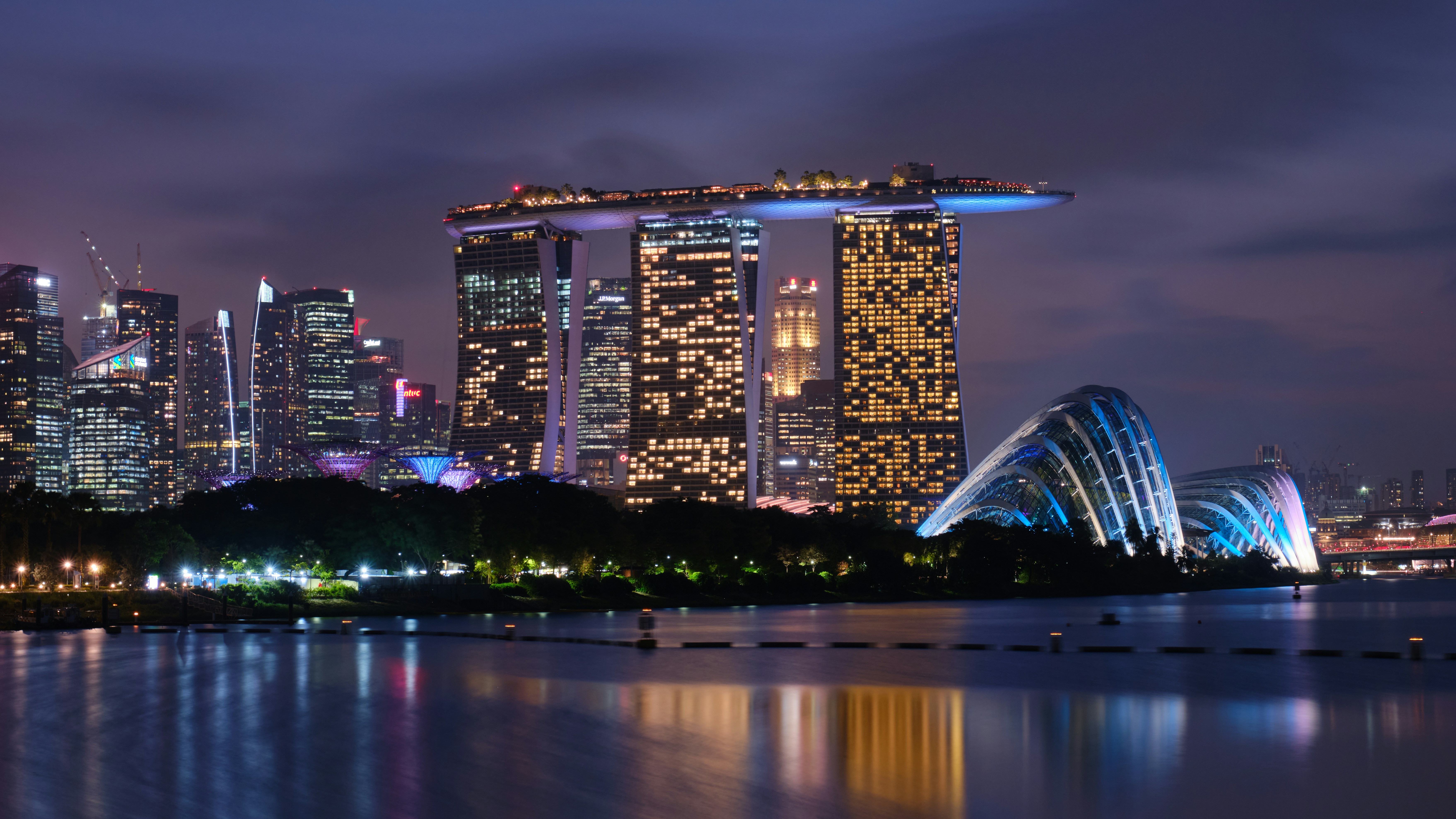 Singapore Skyline at night