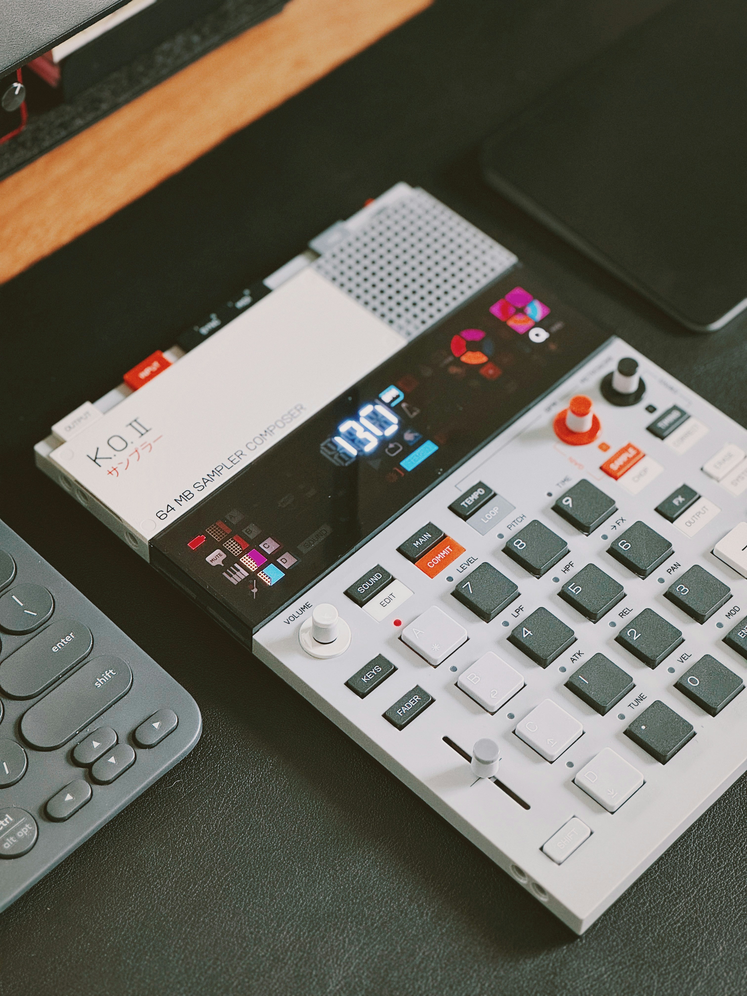 a remote control sitting next to a remote control