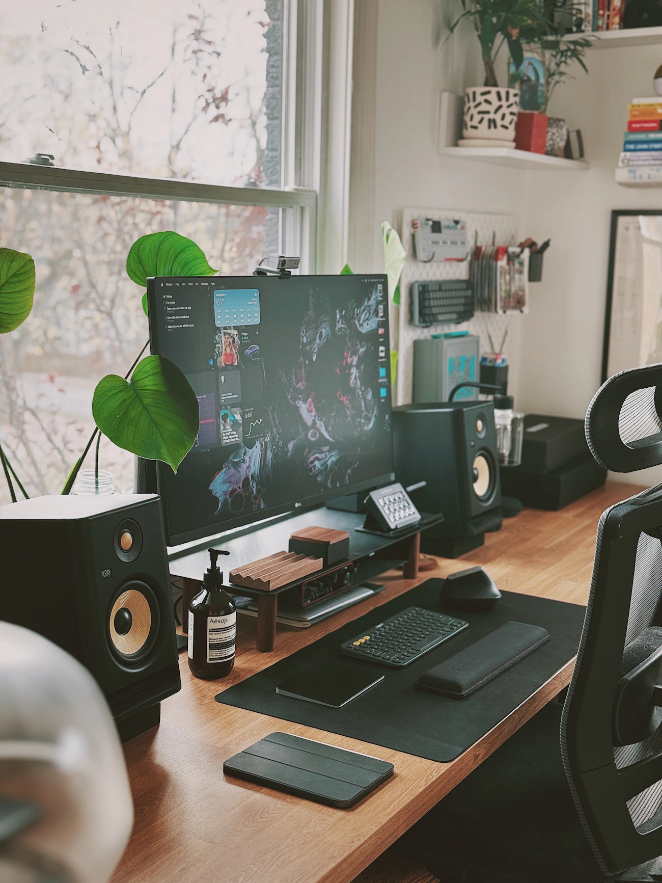 Modern computer workspace representing browser and website configuration