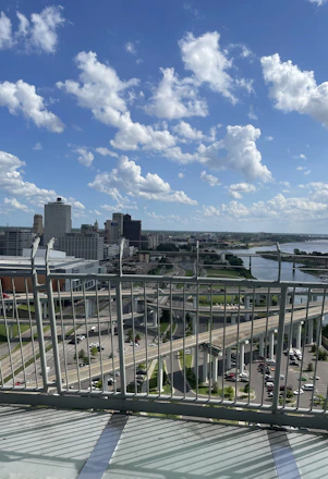 A dynamic image showing multiple bridges symbolizing connection and speed under a clear sky.