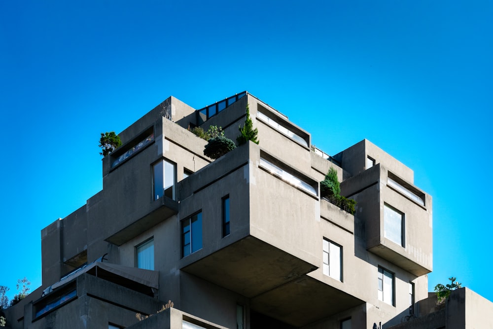 a very tall building with a bunch of windows