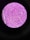A circular microscopic view showing a tissue sample, characterized by a complex pattern of cell structures in various shades of purple and pink against a dark background.