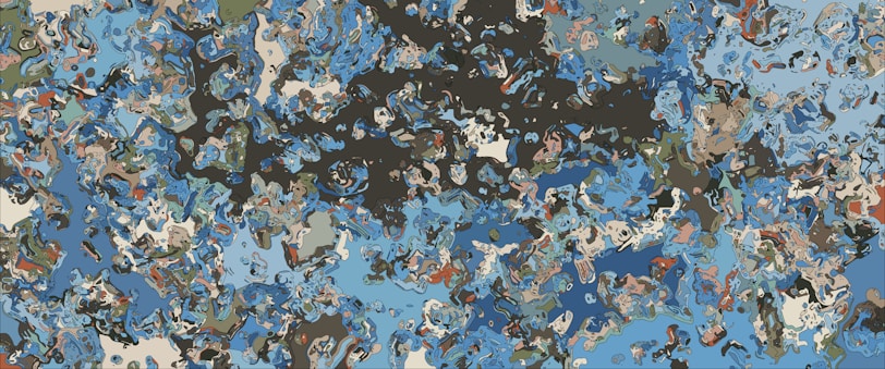 An abstract representation of inner peace amid chaos.