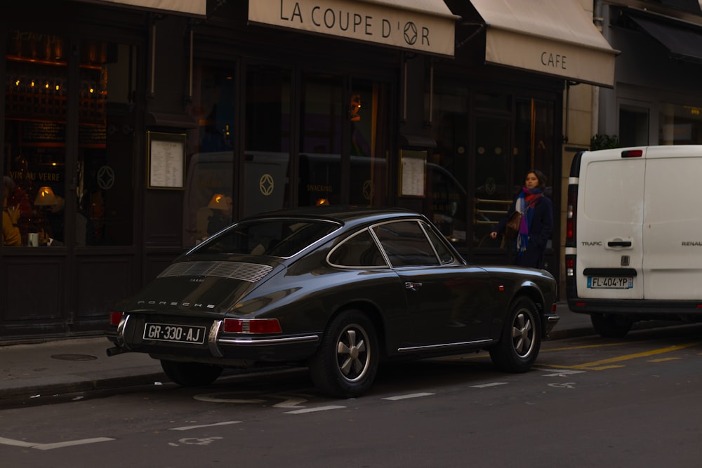 a car parked on the side of the road