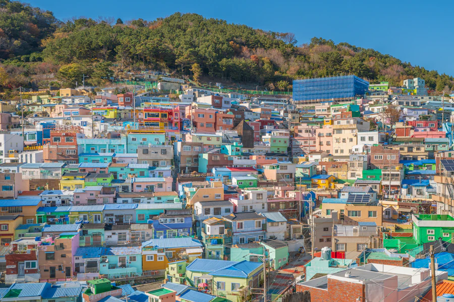 Las casas de colores de la aldea Gamcheon, en Busan
