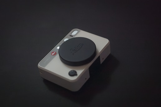 A modern smart camera with a stylish design.