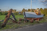 Maritime equipment on display.