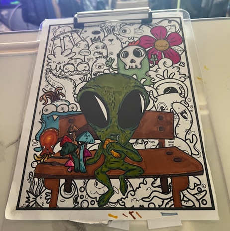 Fan art depicting a mysterious alien species from Space Ordiman.