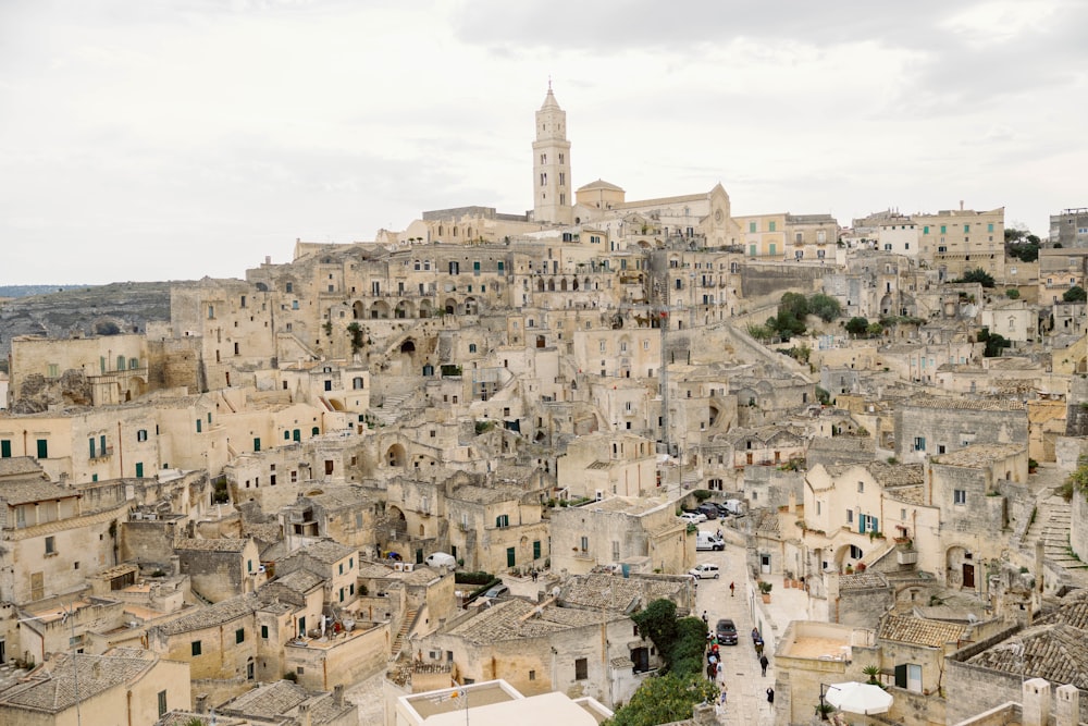 a view of a city from a high point of view