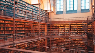 a large library filled with lots of books