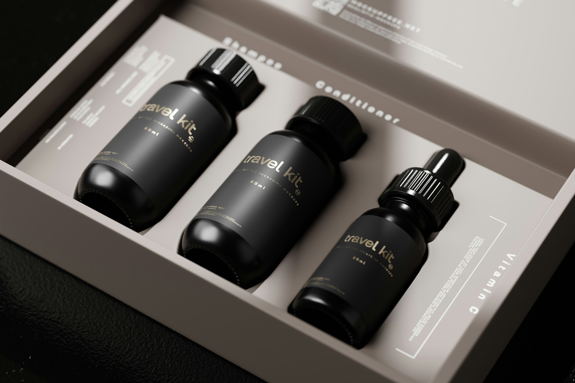 a couple of bottles that are in a box