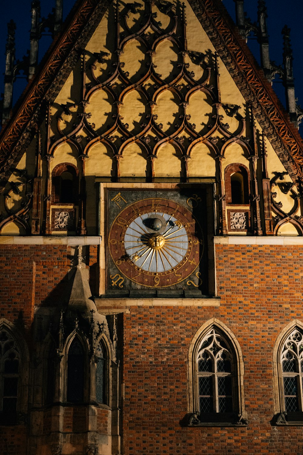 a large clock on the side of a building