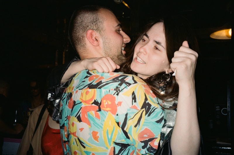 Romantic hug gay couple UK