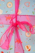 Close-up of a colorful holiday-themed digital paper with festive patterns.