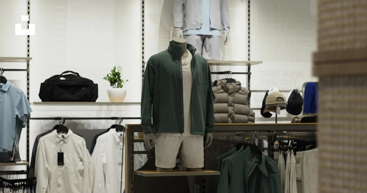 Una tienda de ropa con mucha ropa en exhibición foto – Imagen de Ropa ...