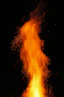 a close up of a fire on a black background