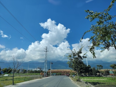 Image showing rural infrastructure development with roads and buildings.