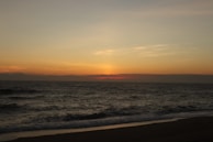 A tranquil sunset over a calm ocean, perfect for relaxation.