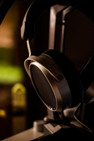 Close-up of soft, cloud-like headphone earfoam enveloping an ear.