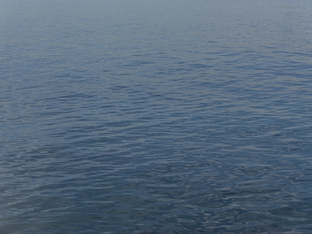 a boat floating on top of a large body of water