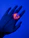 Close-up of a hand wearing the sleek herz p1 smart ring glowing softly in natural light