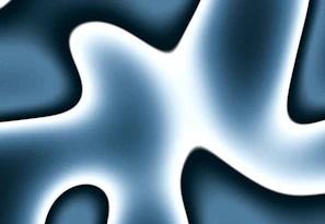 Abstract representation of databases with glowing data flow lines on navy background.