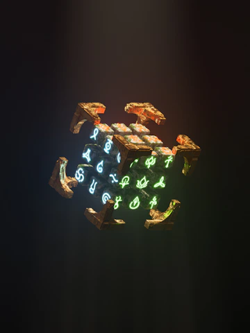 A glowing crystal ball surrounded by ancient books and extraterrestrial symbols.