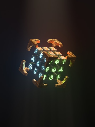 A glowing golden all-seeing eye hovering over a dark pyramid with cosmic stars in the background.