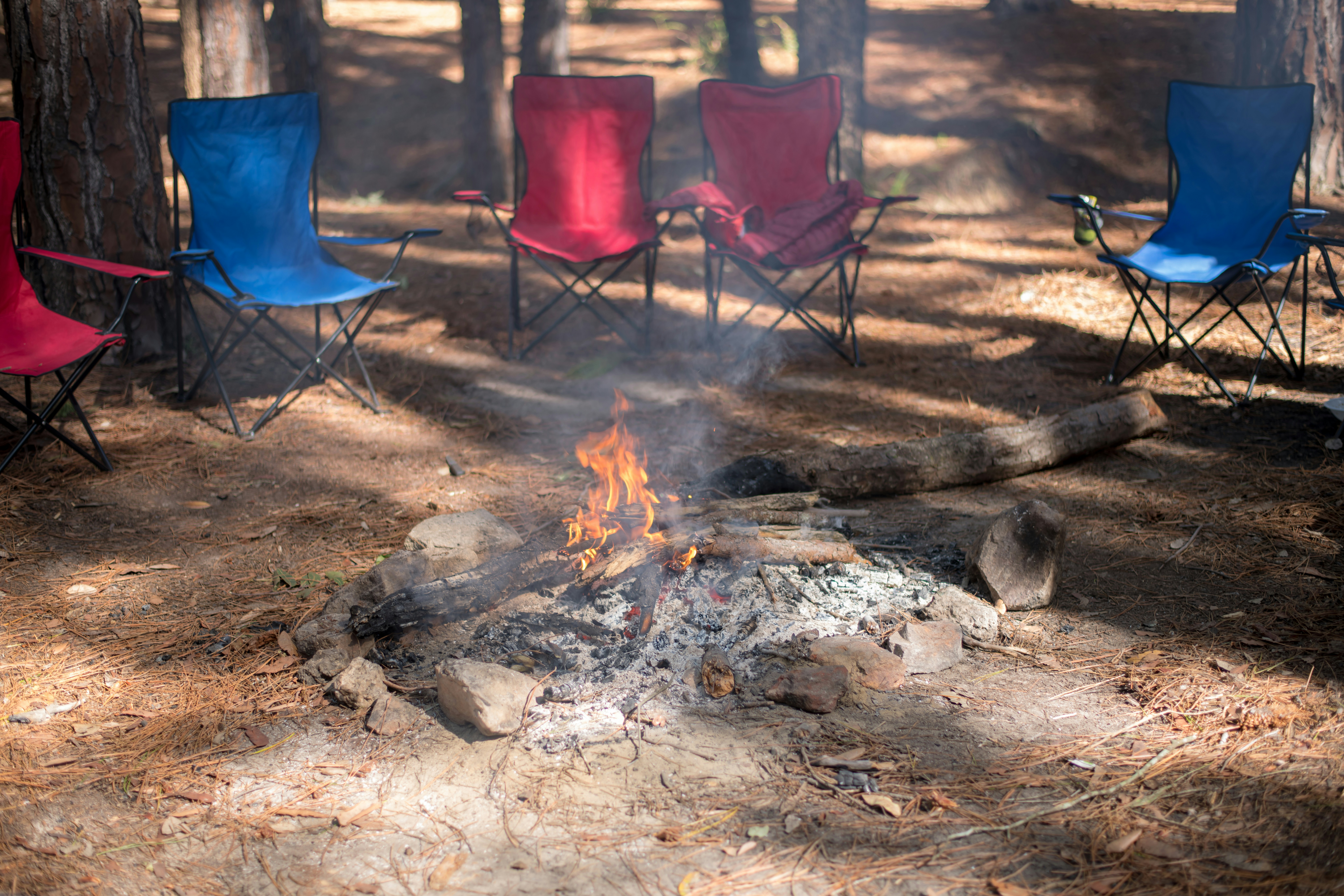 Fire pit gathering area with seating - Hardscaping Services Boston