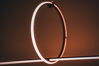 A modern, elegant lighting fixture in a stylish home setting.