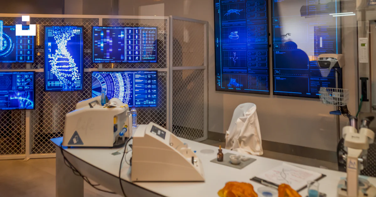 Lab Screen Room A room with a lot of monitors on the wall photo – Free Laboratory Image ...