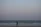 A joyful woman walking along a quiet beach with soft waves under a pastel sky.