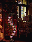 Cozy home decor items with traditional Moroccan patterns.