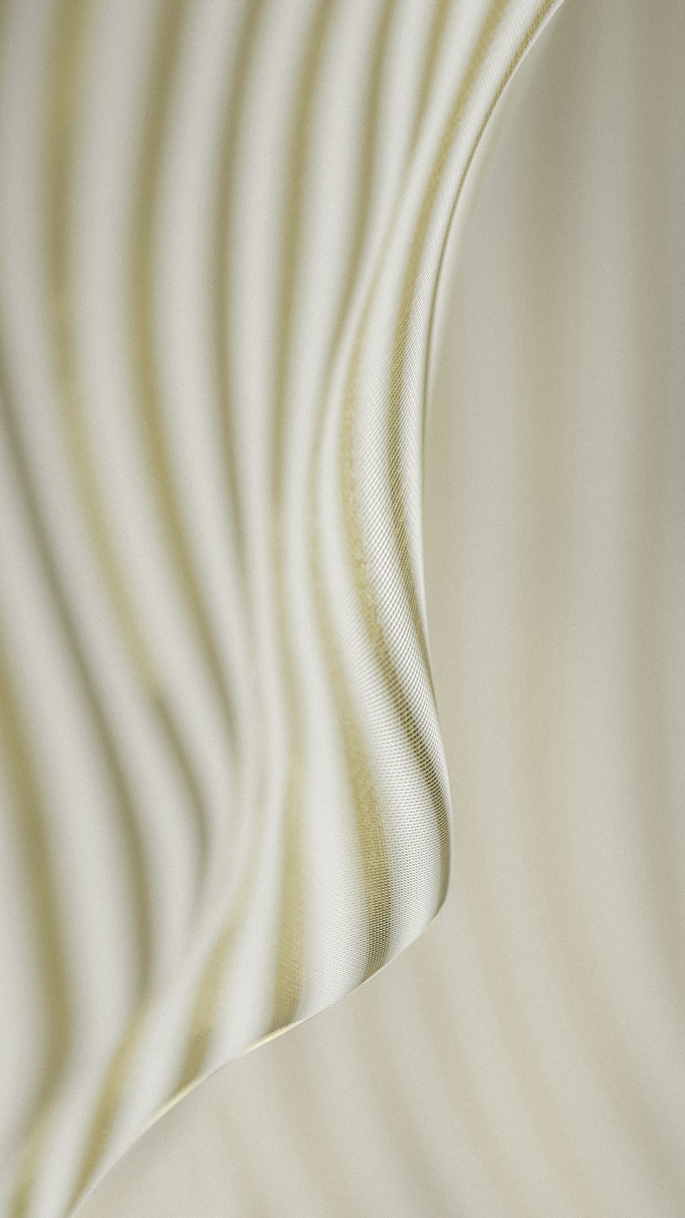 gros plan d’un tissu blanc ondulé