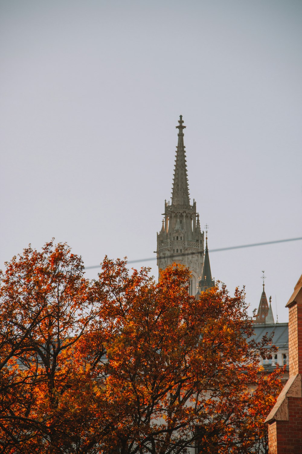 a tall tower with a clock on top of it