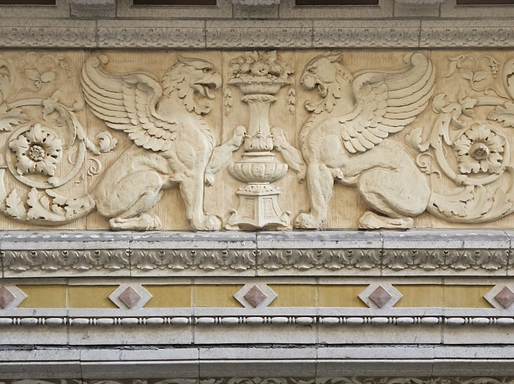 a close up of a building with a clock on it