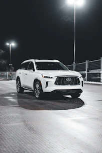 A large SUV with spotless interior and polished exterior under natural light.