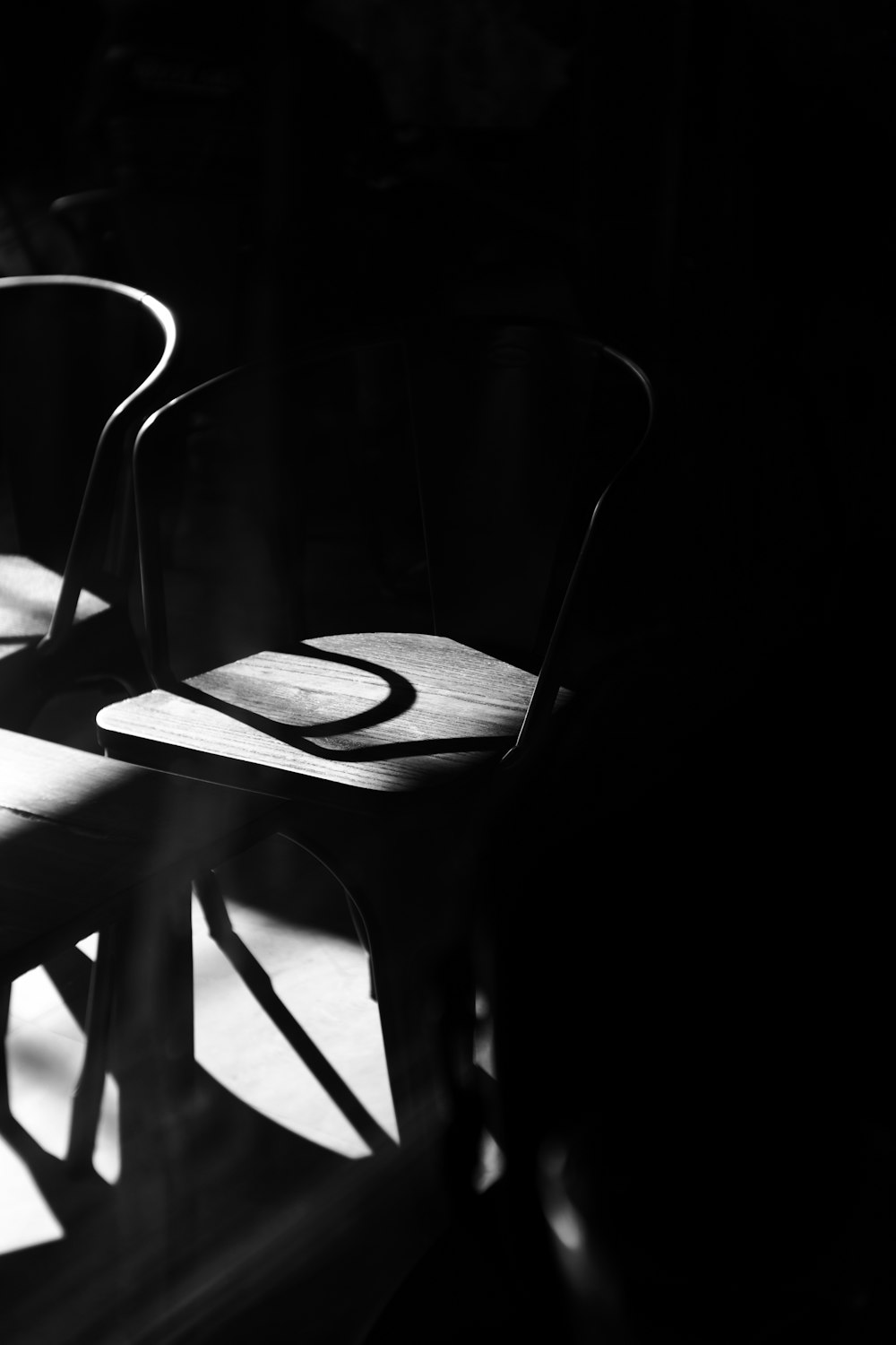a couple of chairs sitting next to each other