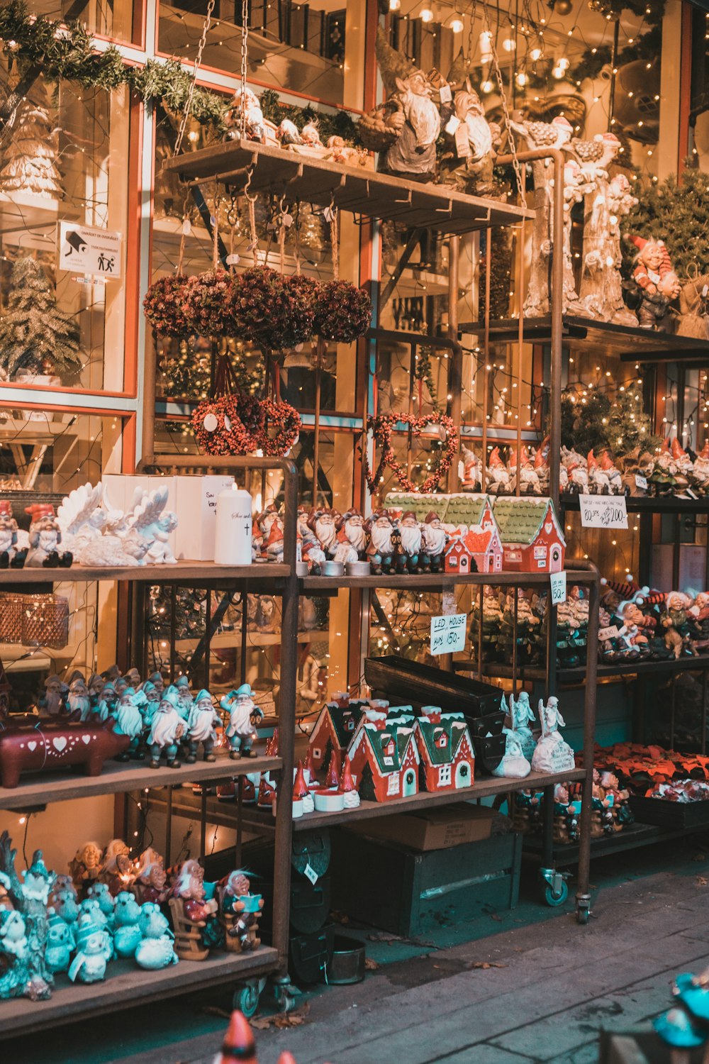 a store filled with lots of christmas decorations