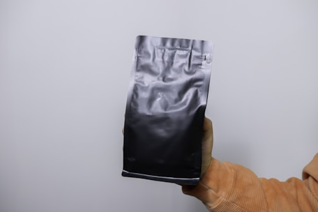 Close-up of a sealed malote pouch with secure handling