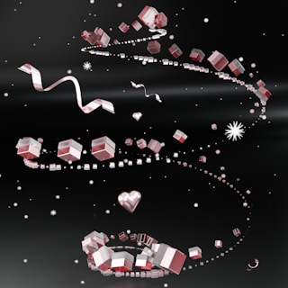 Colorful, playful animation frames floating around a cheerful animator in a creative studio.