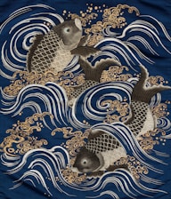 An exquisite koi tattoo, blending modern detail with elegance.