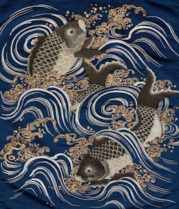 An exquisite koi tattoo, blending modern detail with elegance.