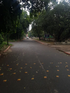A learner driver carefully navigating a quiet residential street in Luton.