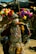 A traveler participating in a traditional Moroccan festival.
