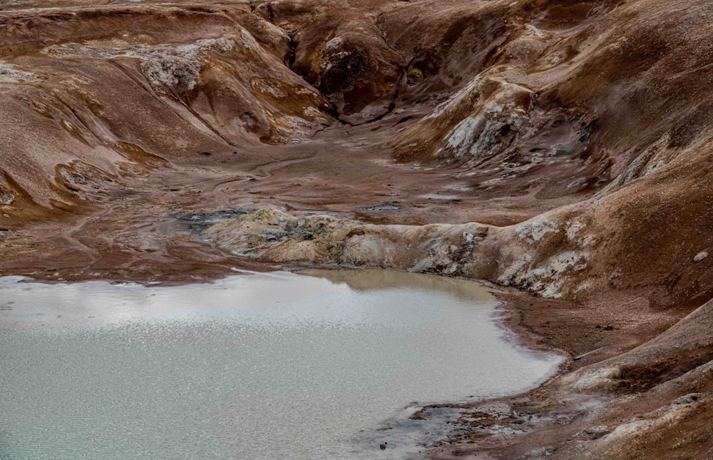 a large body of water surrounded by mountains